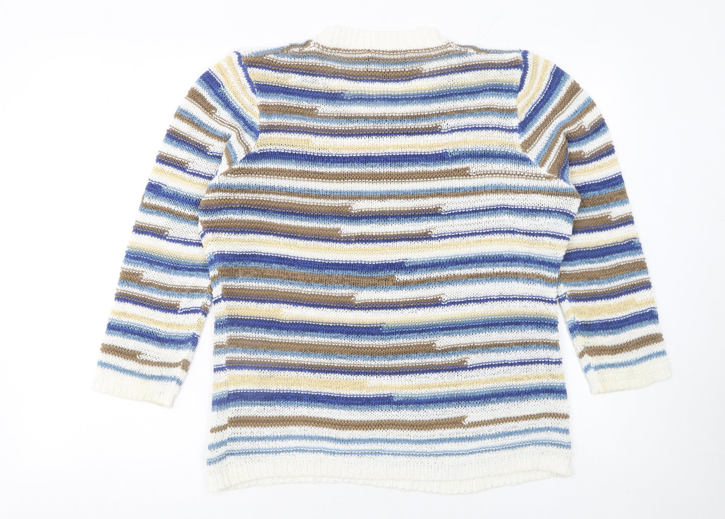 Womens UK Size S Anonymous Multicoloured Pullover Jumper
