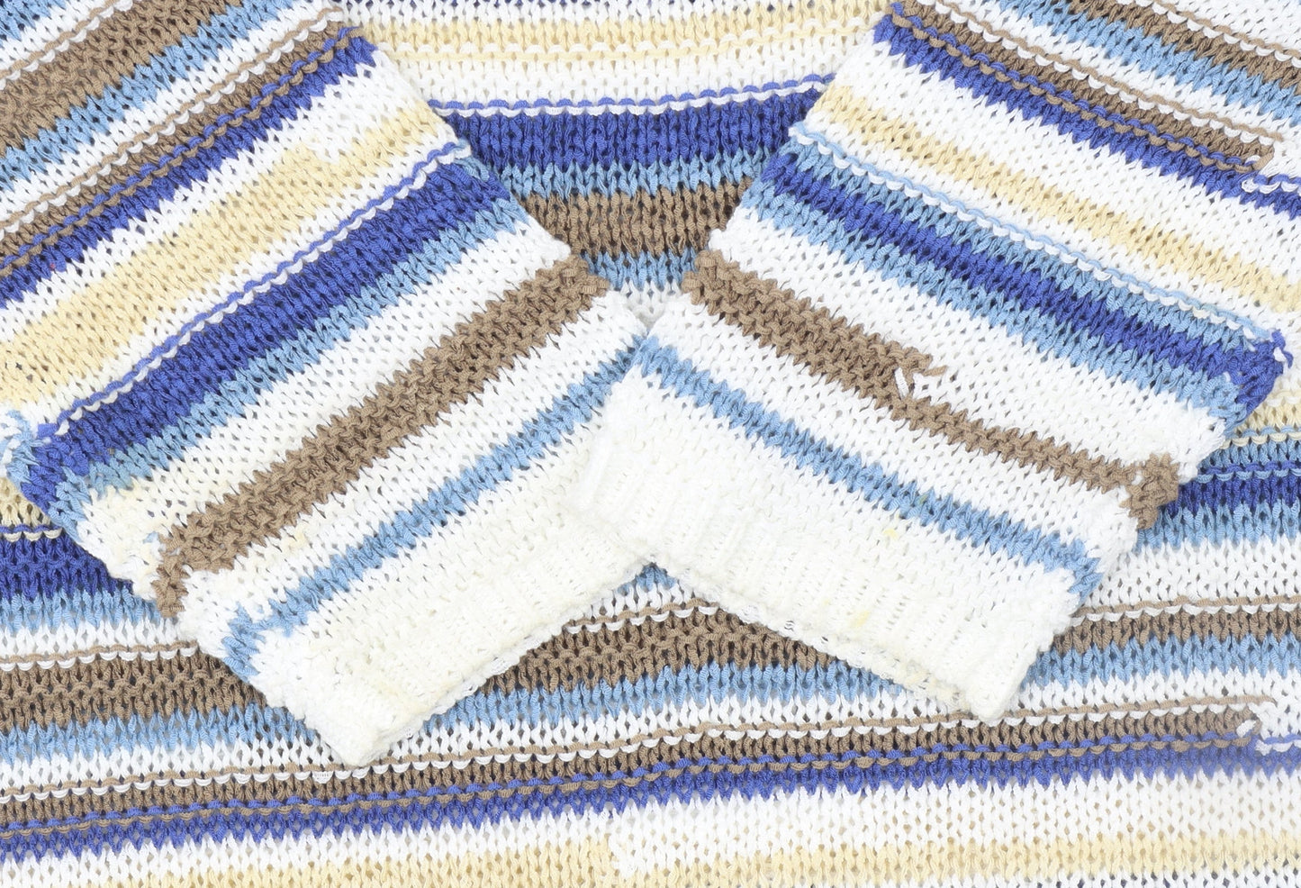 Womens UK Size S Anonymous Multicoloured Pullover Jumper