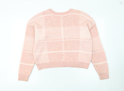 Womens UK Size 8 Miss Selfridge Pink Pullover Jumper
