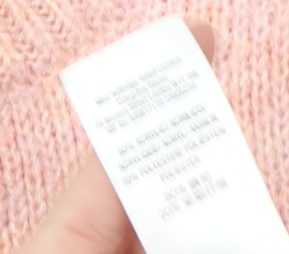Womens UK Size 8 Miss Selfridge Pink Pullover Jumper