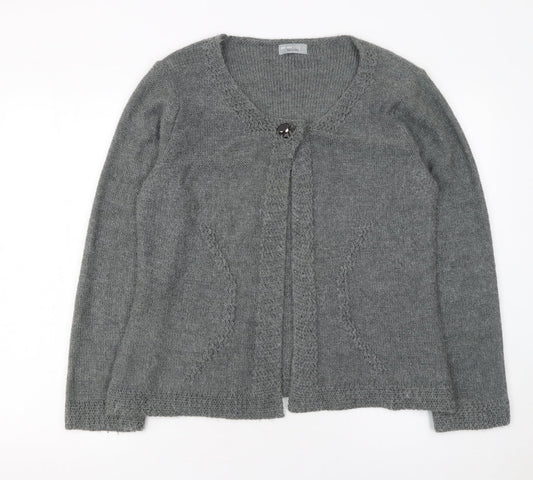 Womens UK Size L Marks and Spencer Grey Cardigan Jumper