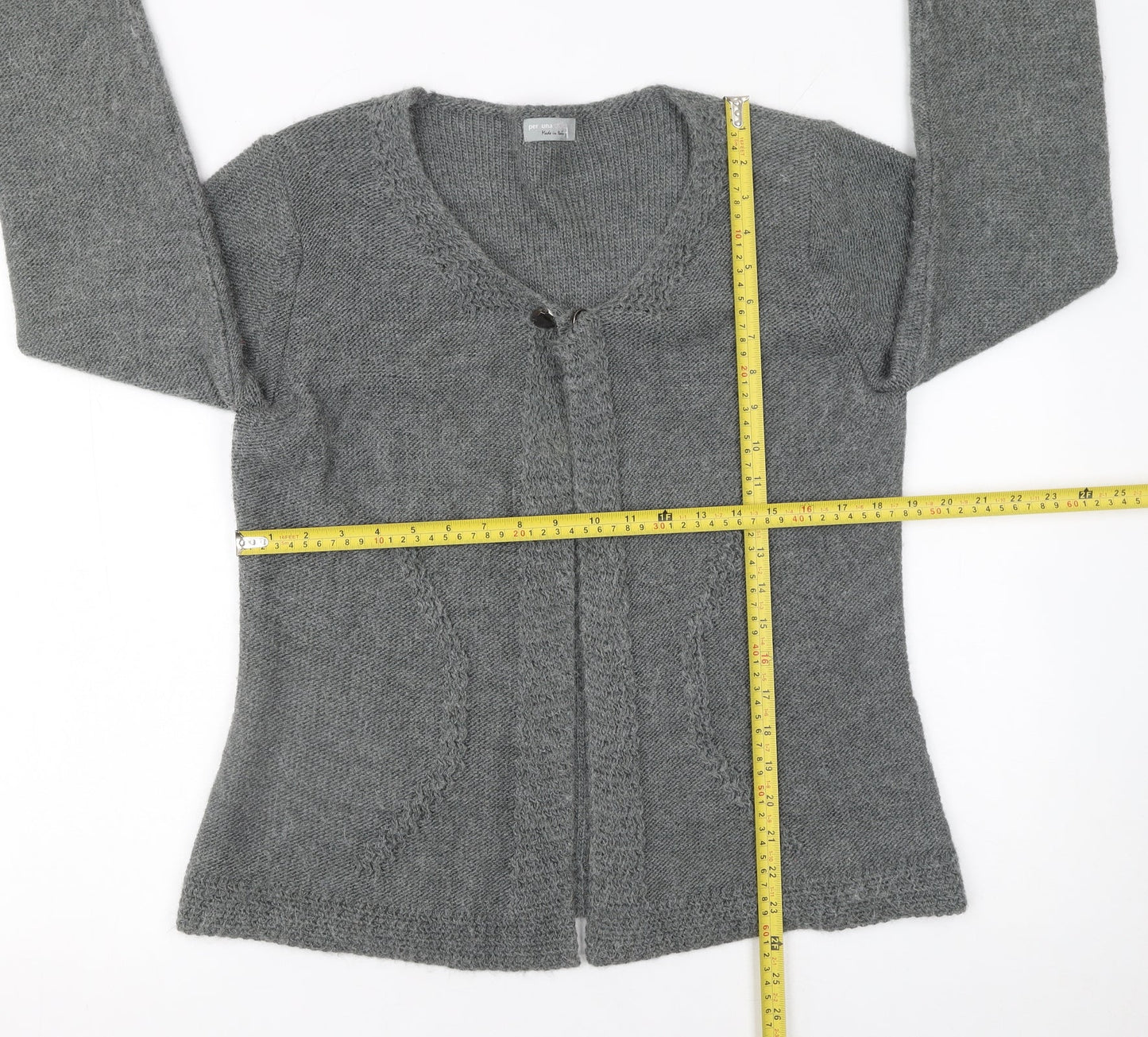Womens UK Size L Marks and Spencer Grey Cardigan Jumper