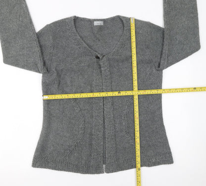Womens UK Size L Marks and Spencer Grey Cardigan Jumper