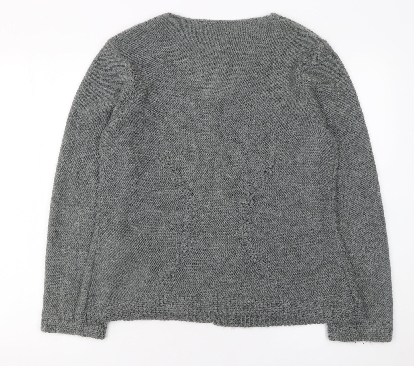 Womens UK Size L Marks and Spencer Grey Cardigan Jumper