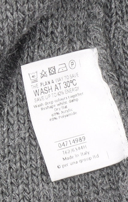 Womens UK Size L Marks and Spencer Grey Cardigan Jumper