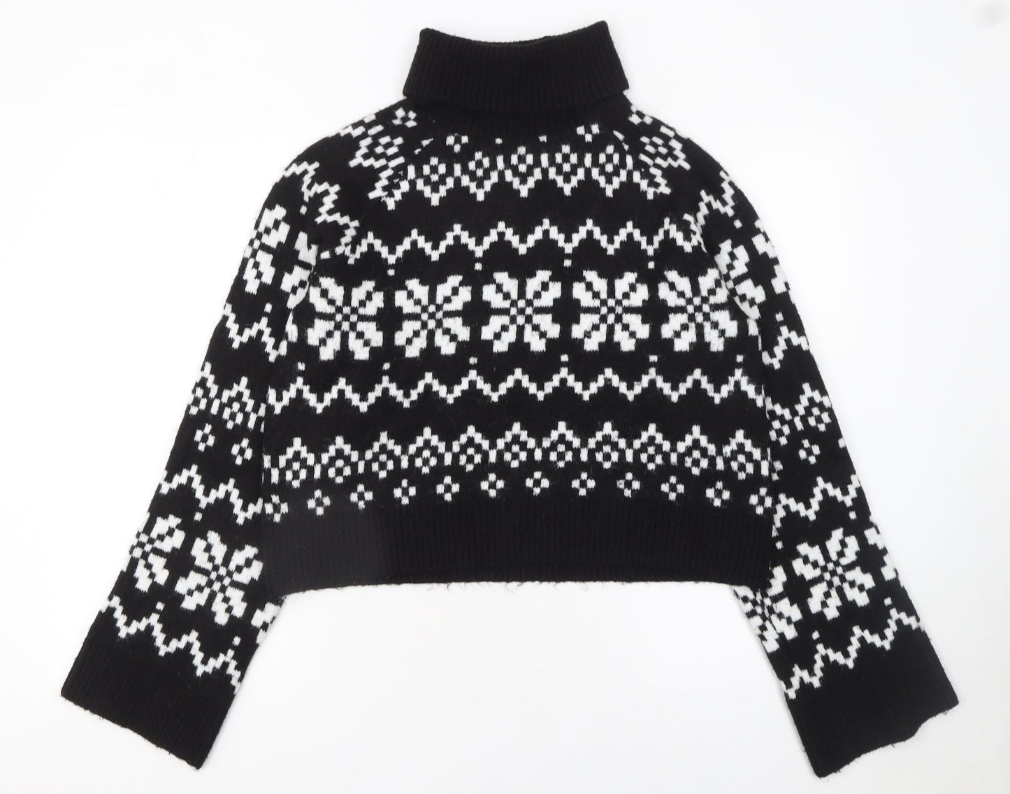 Womens UK Size 12 Divided Black Pullover Jumper