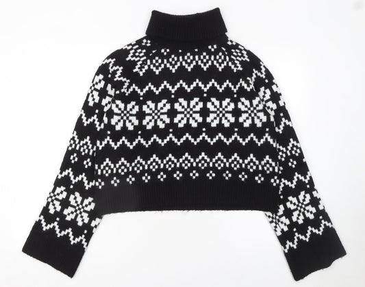 Womens UK Size 12 Divided Black Pullover Jumper