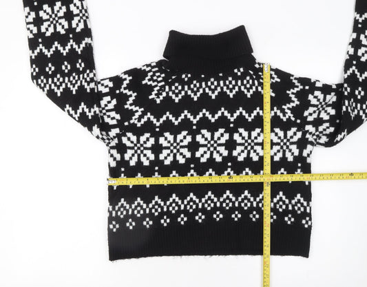 Womens UK Size 12 Divided Black Pullover Jumper