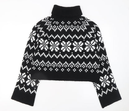 Womens UK Size 12 Divided Black Pullover Jumper