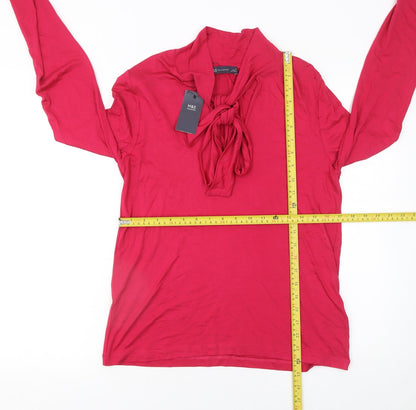 Womens UK Size 12 Marks and Spencer Red Basic Blouse