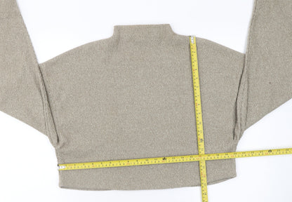 Womens UK Size 12 Bershka Beige Pullover Jumper