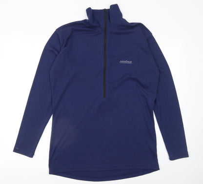 Mens UK Size L Karrimor Blue Henley Sweatshirt
