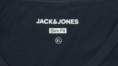Jack & Jones Men’s Blue Utility Graphic Slim Fit T-Shirt XL