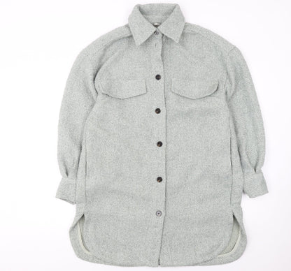 Womens UK Size S H&M Grey Basic Jacket