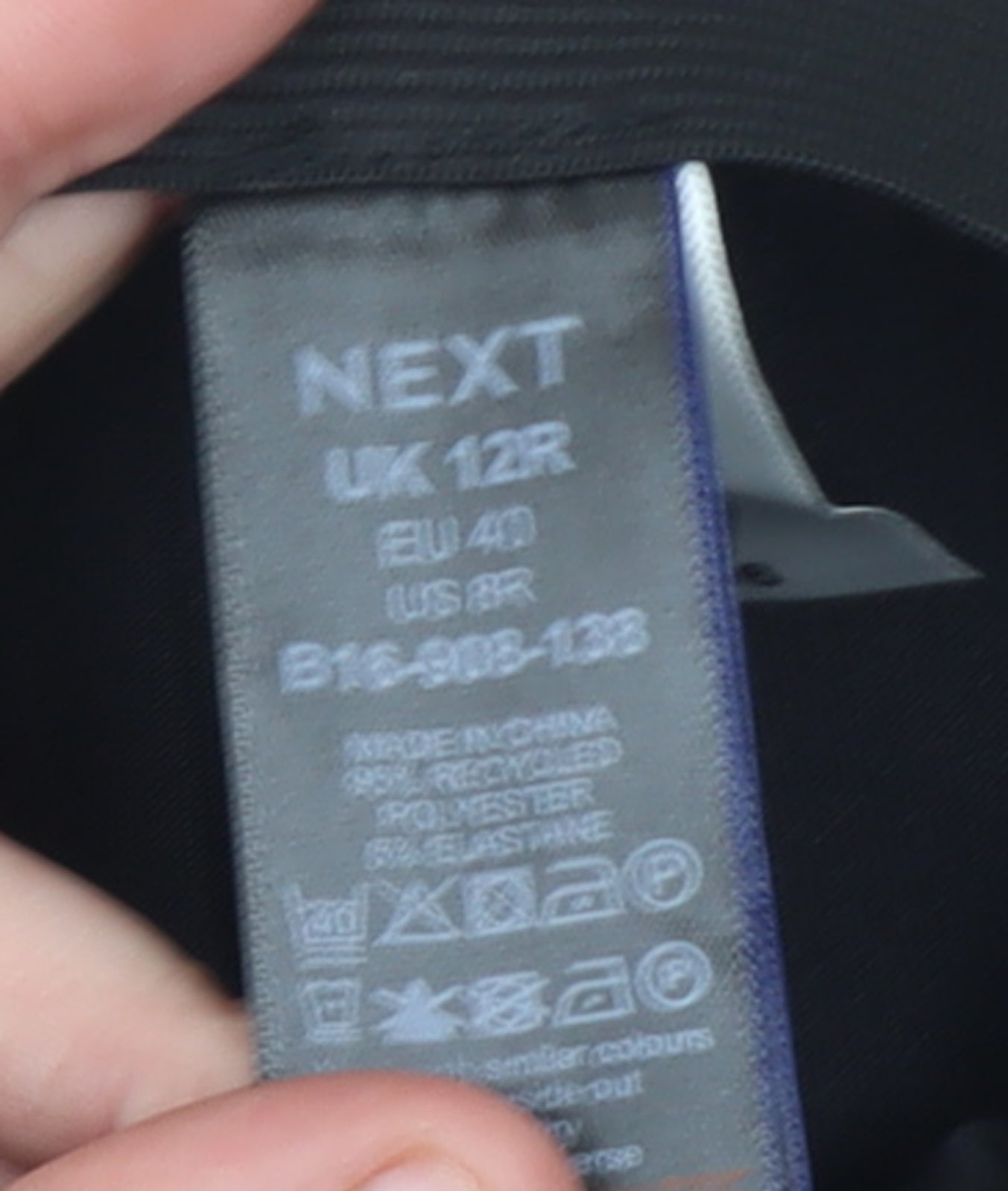Womens UK Size 12 NEXT Regular Fit Formal Party/Cocktail Business Black Trousers