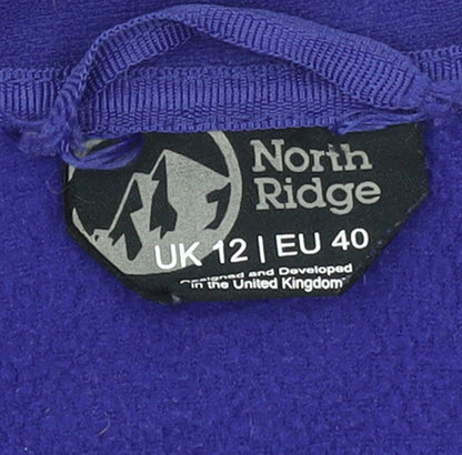 Womens UK Size 12 North Ridge Purple Pullover Sweatshirt