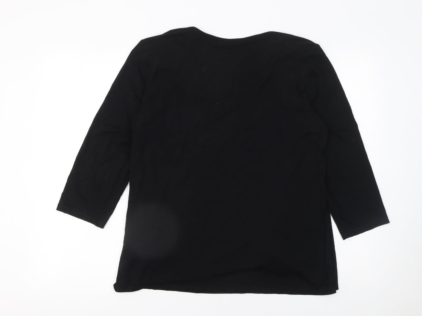Womens UK Size 16 Bonmarché Black Tunic Blouse