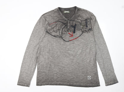 Mens UK Size 2XL Desigual Grey  T-Shirt