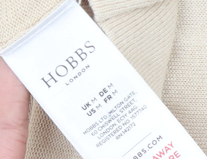 Womens UK Size M Hobbs Beige Pullover Jumper