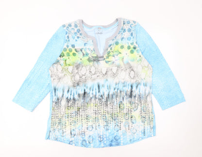 Womens UK Size 16 Raer Multicoloured Tunic Blouse