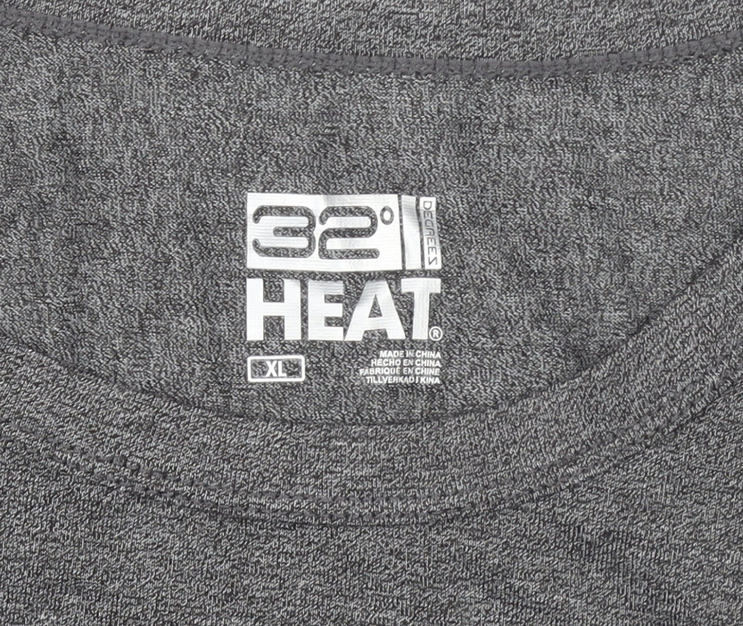 Mens UK Size XL 32 Degrees Heat Grey  T-Shirt