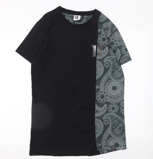 Mens UK Size S 11 degrees Black  T-Shirt