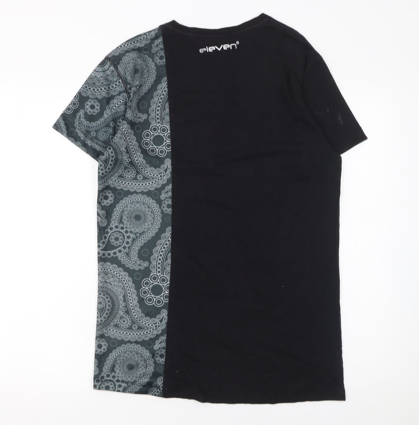 Mens UK Size S 11 degrees Black  T-Shirt