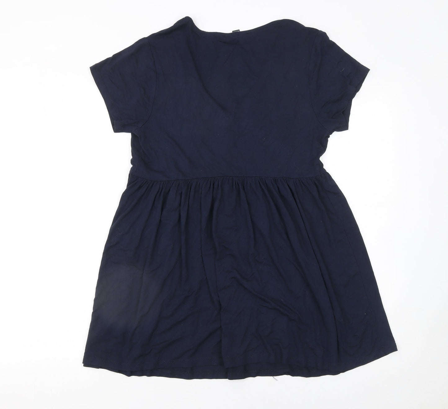 Womens UK Size 12 New Look Blue Tunic Blouse