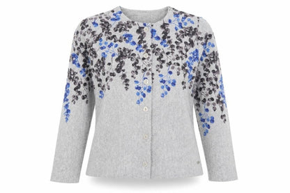 Womens UK Size 8 TIGI Grey Cardigan Jumper