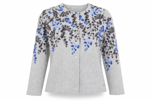 Womens UK Size 8 TIGI Grey Cardigan Jumper