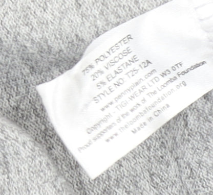 Womens UK Size 8 TIGI Grey Cardigan Jumper