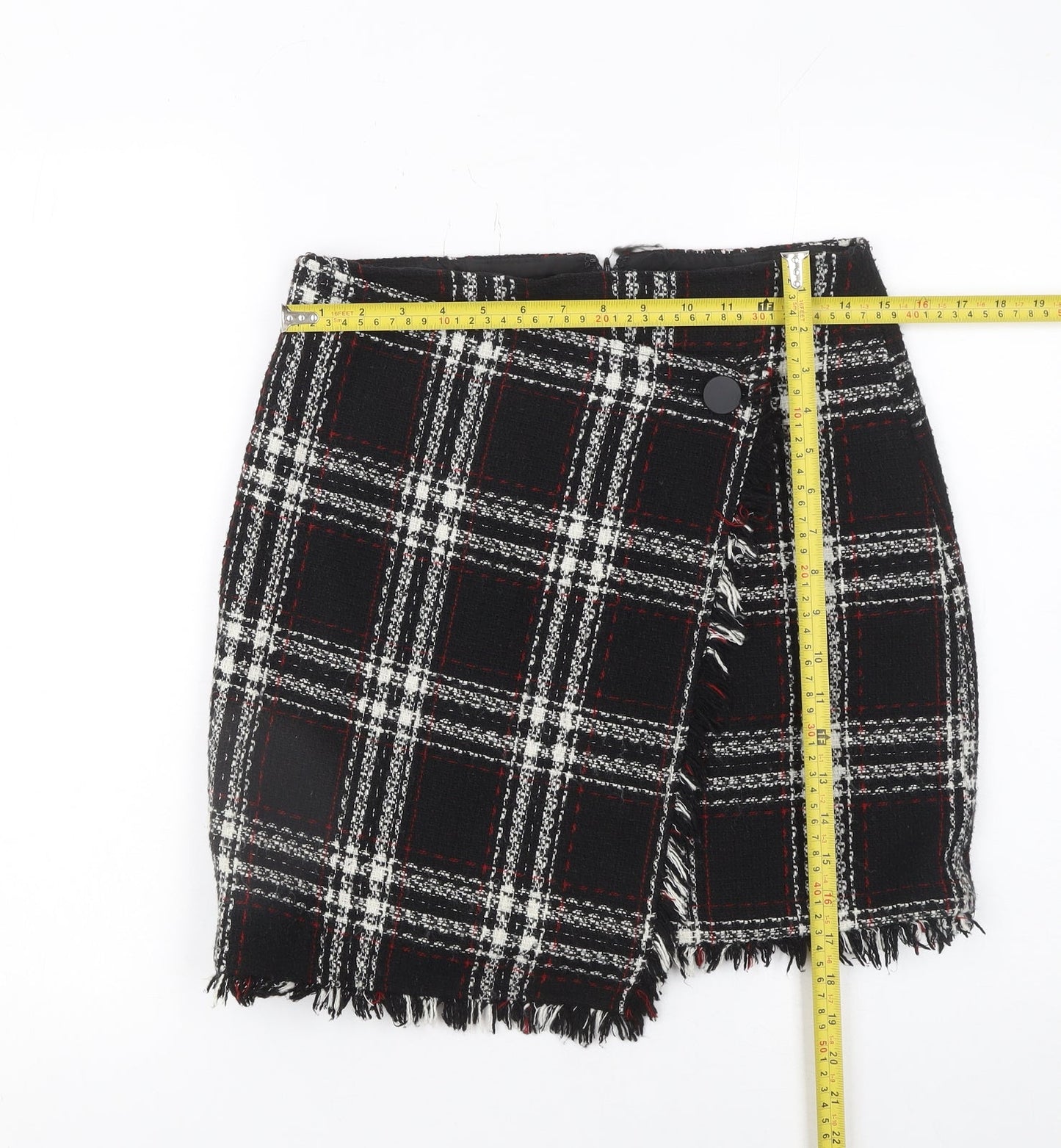 Womens UK Size 10 Warehouse Wrap Tweed Skirt