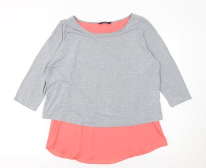Womens UK Size 12 Marks and Spencer Grey Tunic Blouse
