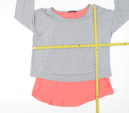 Womens UK Size 12 Marks and Spencer Grey Tunic Blouse