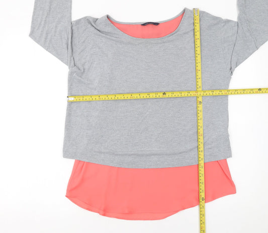 Womens UK Size 12 Marks and Spencer Grey Tunic Blouse