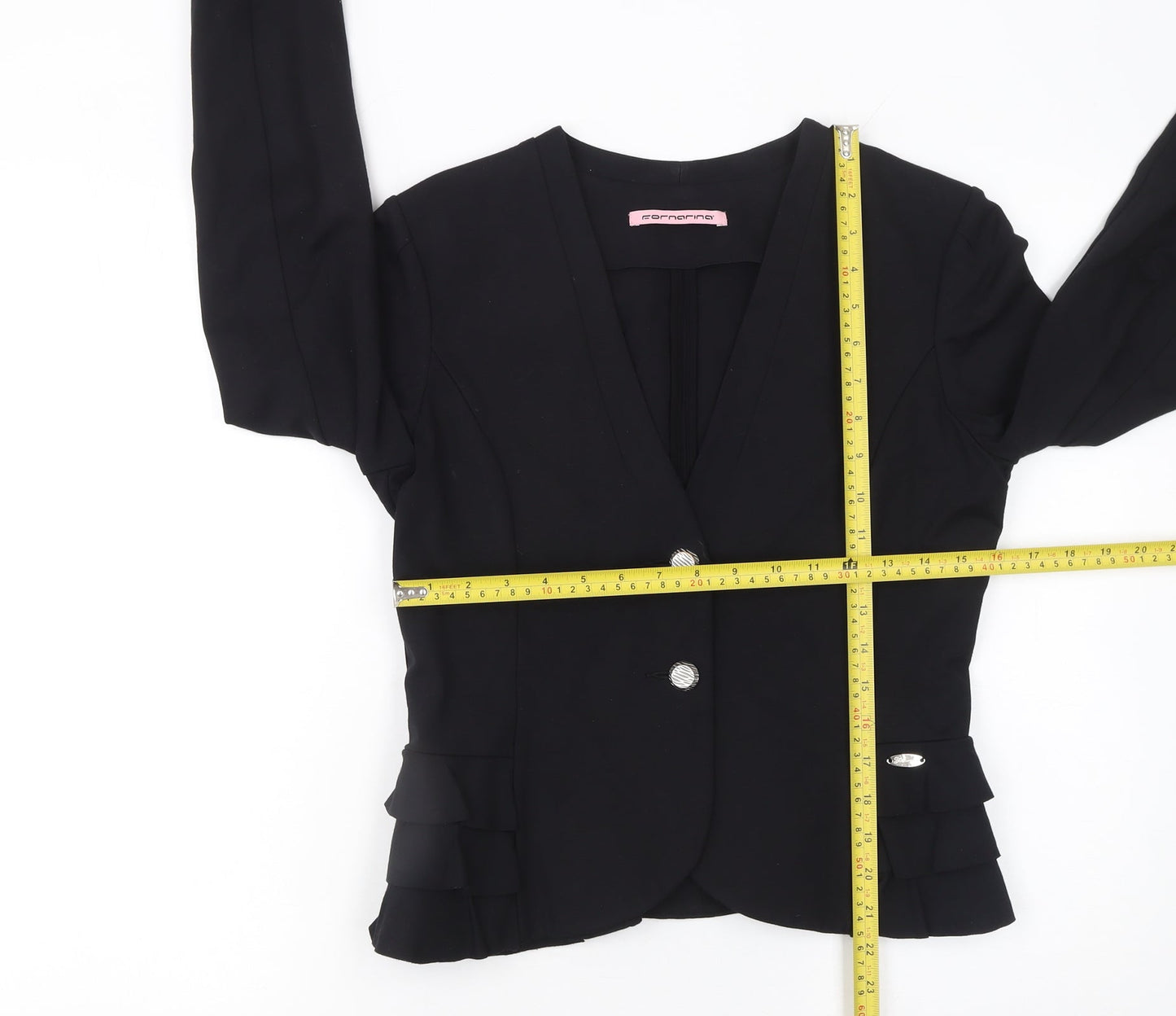 Womens UK Size L Fornarina Regular Black Blazer