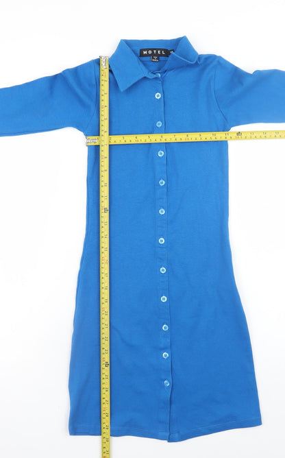 Womens UK Size XS Motel Shirt Dress
