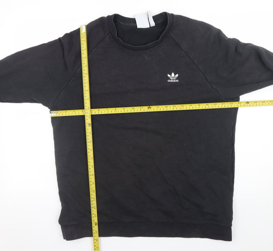 Mens UK Size L adidas Black Pullover Sweatshirt