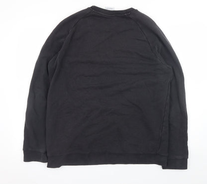 Mens UK Size L adidas Black Pullover Sweatshirt