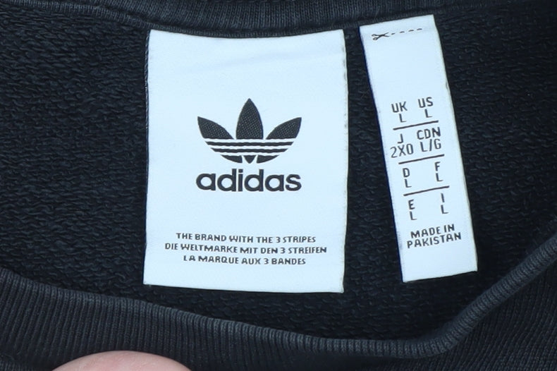 Mens UK Size L adidas Black Pullover Sweatshirt