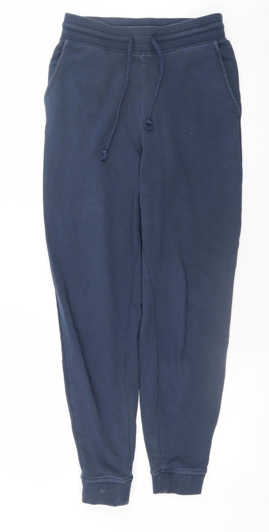 Womens UK Size 8 Marks and Spencer Regular Fit Jogger Blue Trousers