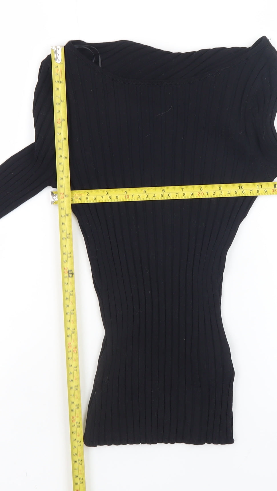 Womens UK Size XS H&M Black Basic Blouse