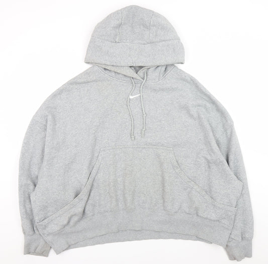 Mens UK Size XL Nike Grey Pullover Hoodie