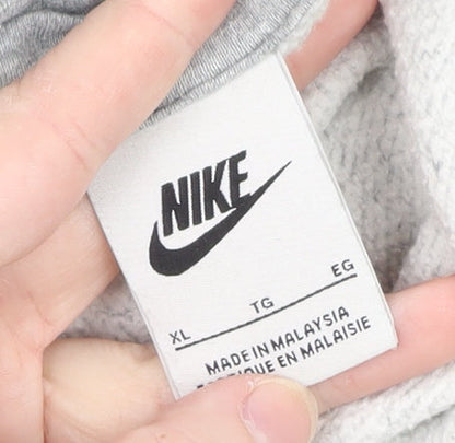 Mens UK Size XL Nike Grey Pullover Hoodie