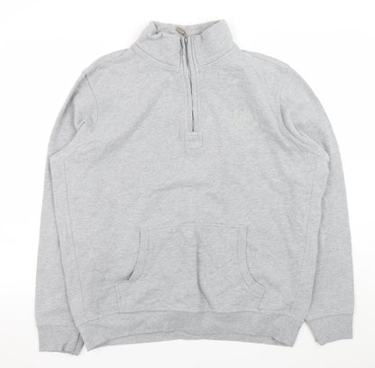 Mens UK Size L Atlantic Bay Grey Pullover Sweatshirt