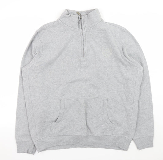 Mens UK Size L Atlantic Bay Grey Pullover Sweatshirt