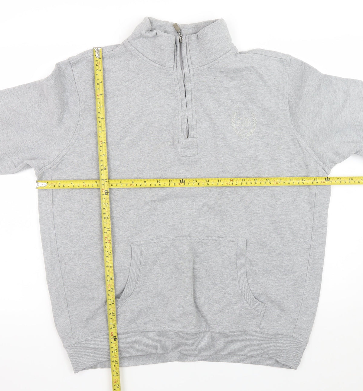 Mens UK Size L Atlantic Bay Grey Pullover Sweatshirt