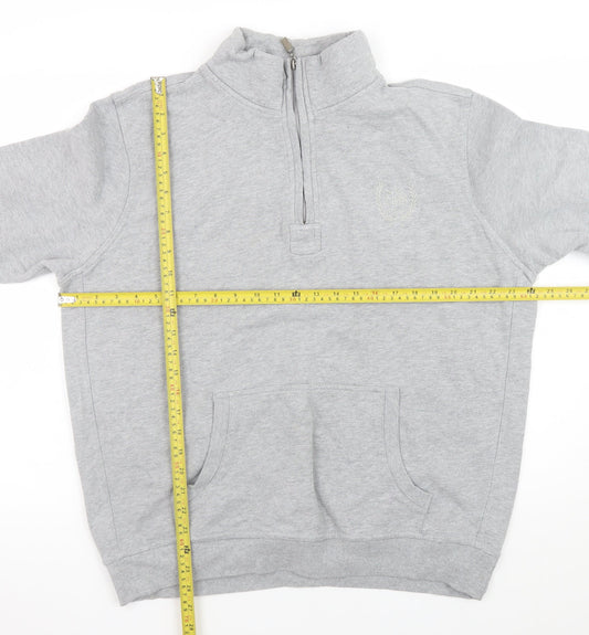 Mens UK Size L Atlantic Bay Grey Pullover Sweatshirt
