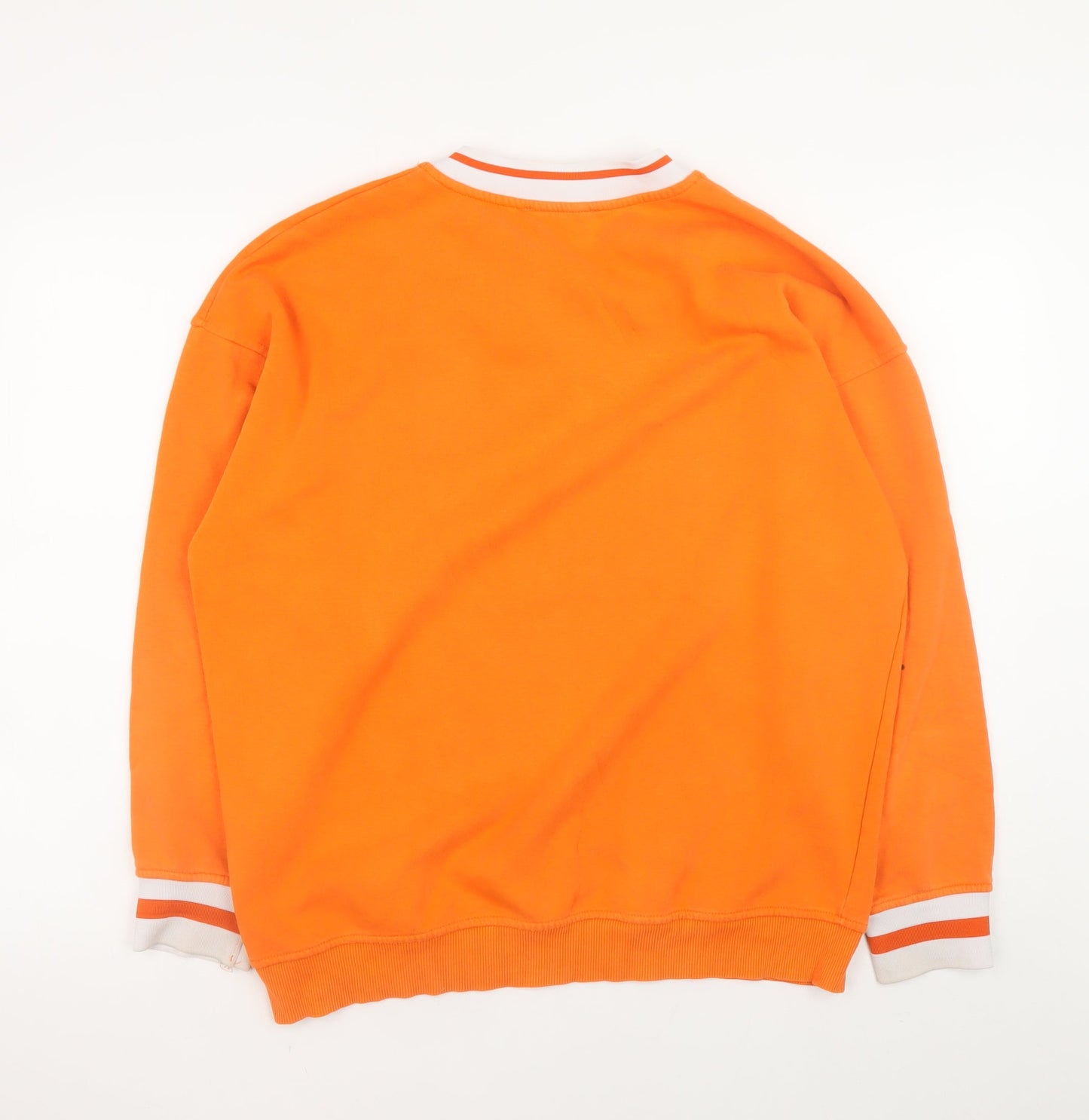 Mens UK Size XS Primark Orange Pullover Sweatshirt