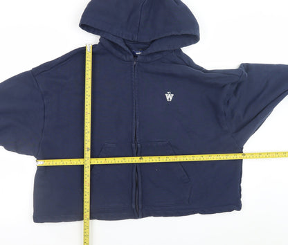 Unisex Adults UK Size One Size Twin Blue Full Zip Hoodie